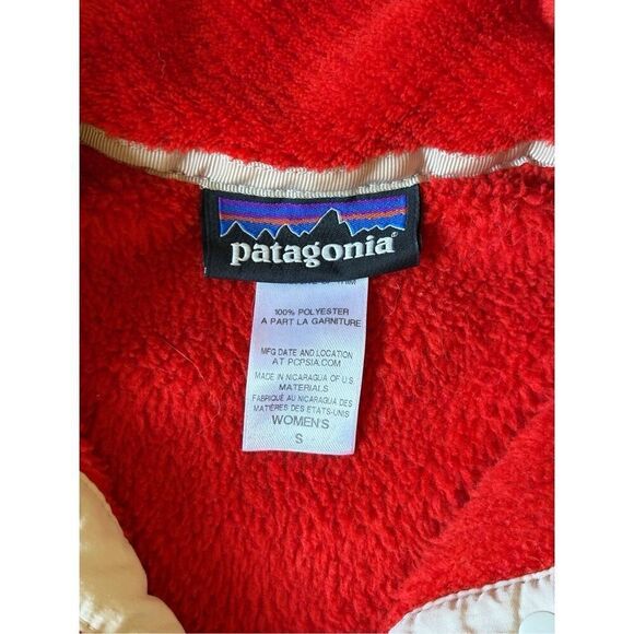 Patagonia Women's Re-Tool Snap Pullover Size S Eclectic Orange Red Delicious X-D - Picture 4 of 9